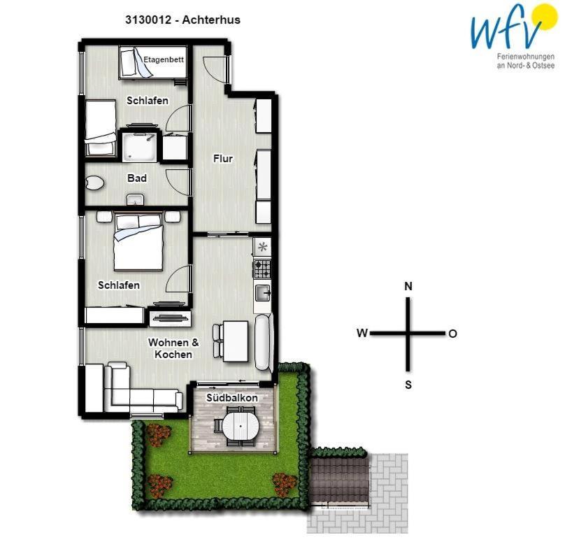 Achterhus - Ferienwohnung Inseltraum Juist Exterior photo